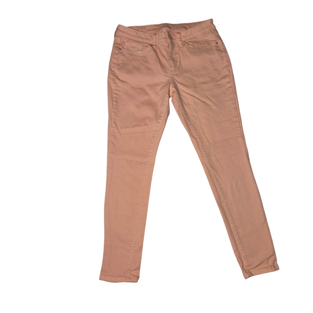 a.n.a Skinny Ankle Pants Womens 4 Minimalist Stretch Peach Pink Casual Summer